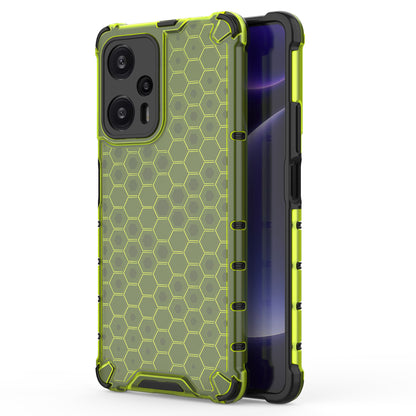 For Xiaomi Redmi Note 12 Turbo / Poco F5 5G Phone Case TPU+PC Honeycomb Texture Cover