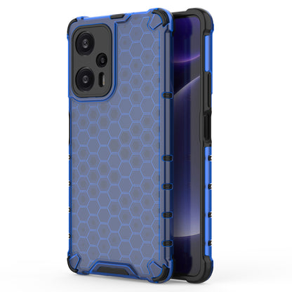 For Xiaomi Redmi Note 12 Turbo / Poco F5 5G Phone Case TPU+PC Honeycomb Texture Cover