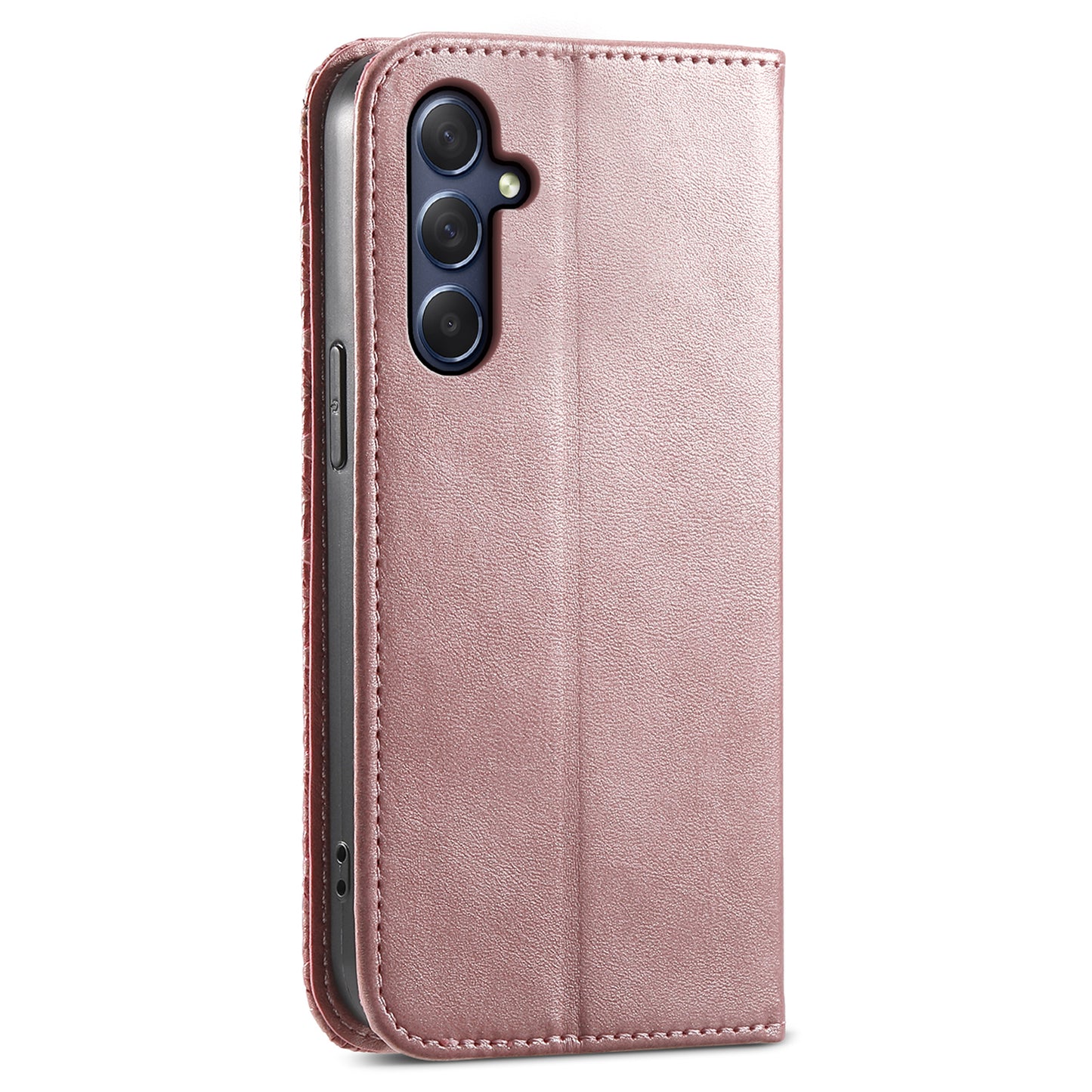 Phone Leather Case for Samsung Galaxy M54 5G / F54 5G , Imprinted Rhombus Pattern Wallet Stand Cover