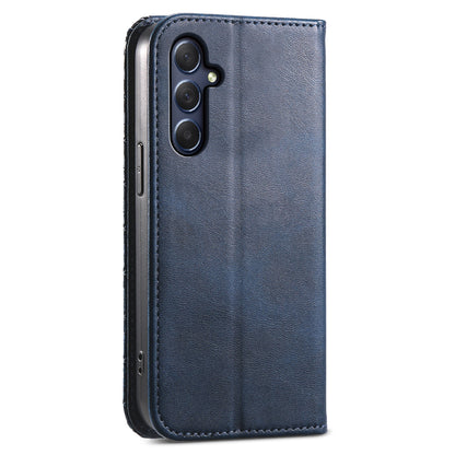 Phone Leather Case for Samsung Galaxy M54 5G / F54 5G , Imprinted Rhombus Pattern Wallet Stand Cover