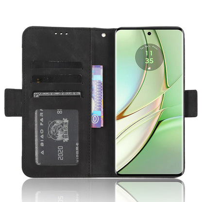 For Motorola Edge 40 5G Anti-Scratch Multiple Card Slots PU Leather Wallet Case Stand Phone Cover