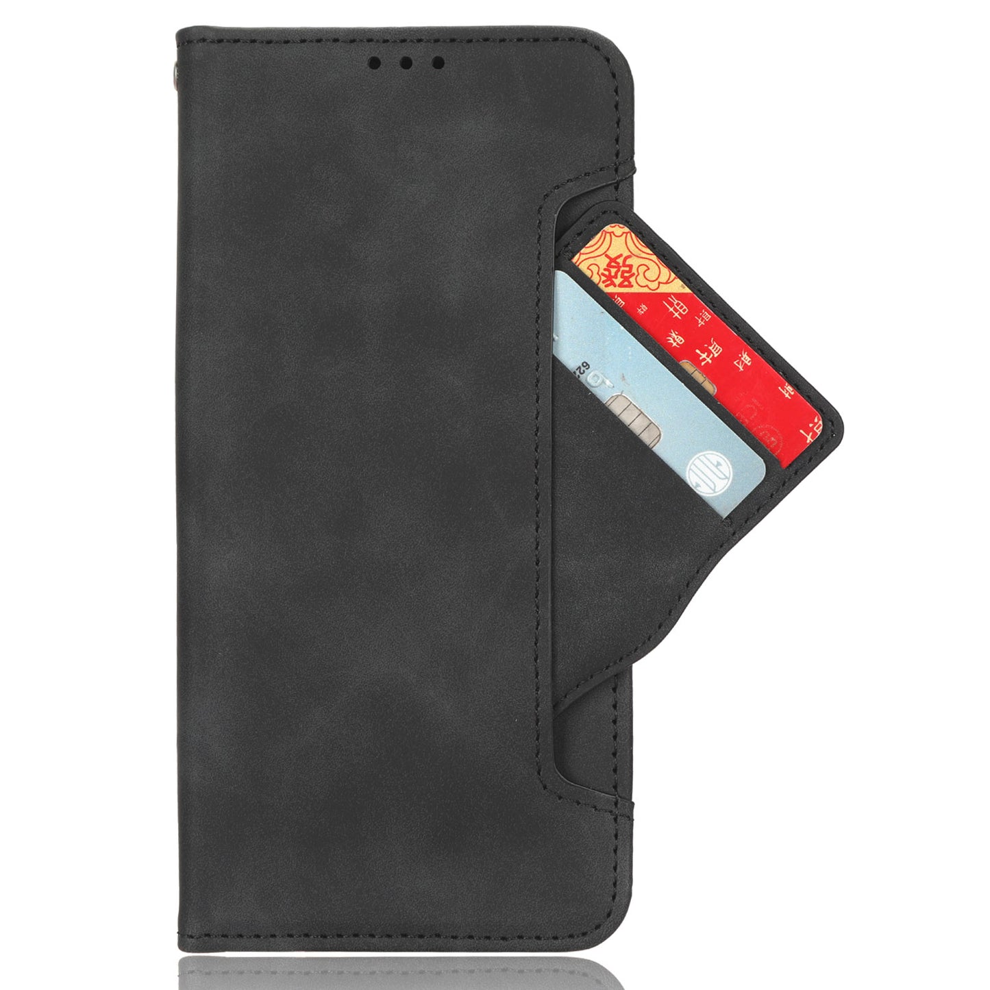 For Motorola Edge 40 5G Anti-Scratch Multiple Card Slots PU Leather Wallet Case Stand Phone Cover