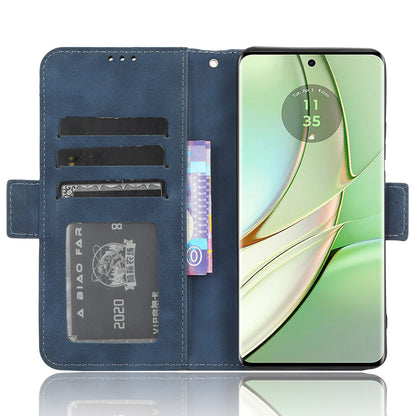 For Motorola Edge 40 5G Anti-Scratch Multiple Card Slots PU Leather Wallet Case Stand Phone Cover