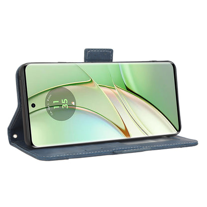 For Motorola Edge 40 5G Anti-Scratch Multiple Card Slots PU Leather Wallet Case Stand Phone Cover