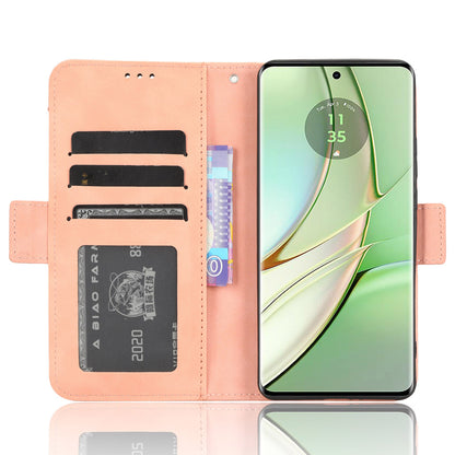 For Motorola Edge 40 5G Anti-Scratch Multiple Card Slots PU Leather Wallet Case Stand Phone Cover