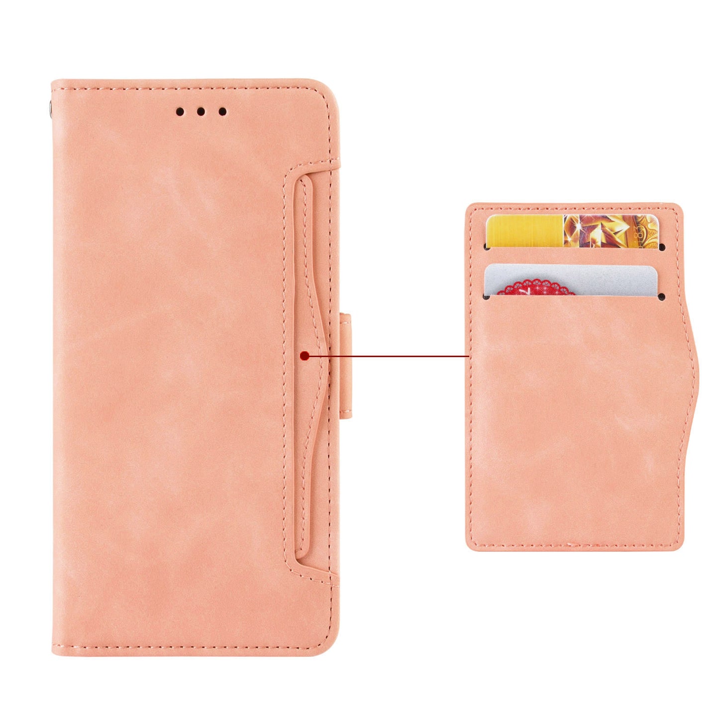 For Motorola Edge 40 5G Anti-Scratch Multiple Card Slots PU Leather Wallet Case Stand Phone Cover