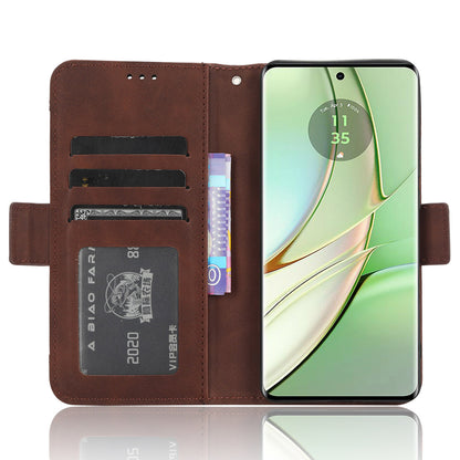 For Motorola Edge 40 5G Anti-Scratch Multiple Card Slots PU Leather Wallet Case Stand Phone Cover