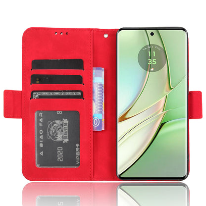For Motorola Edge 40 5G Anti-Scratch Multiple Card Slots PU Leather Wallet Case Stand Phone Cover