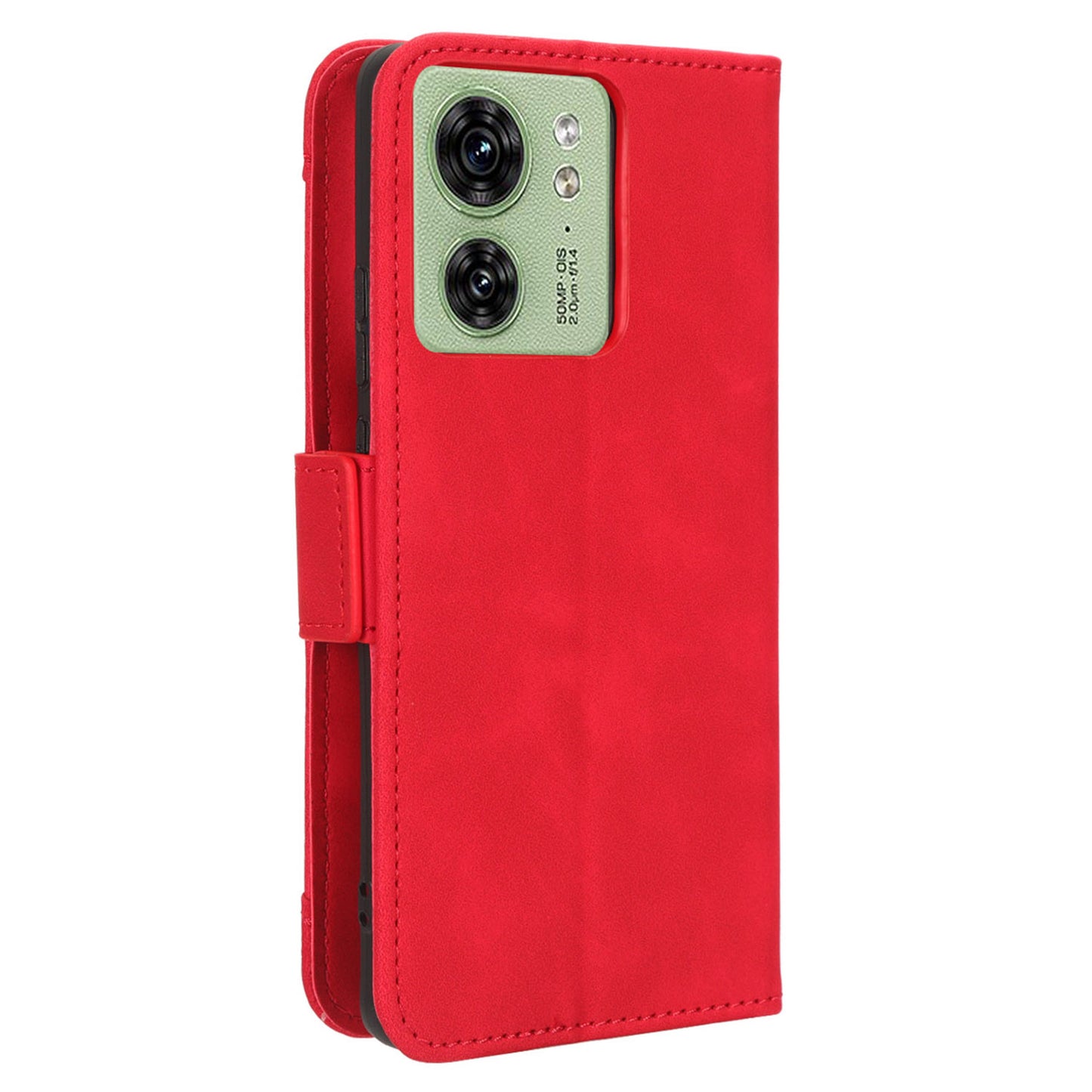 For Motorola Edge 40 5G Anti-Scratch Multiple Card Slots PU Leather Wallet Case Stand Phone Cover