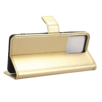 For Motorola Edge 40 5G Crazy Horse Texture TPU + PU Leather Case Wallet Phone Stand Cover with Strap