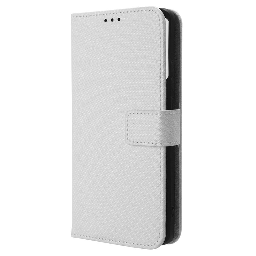 For Motorola Edge 40 5G Shockproof Wallet Phone Case Diamond Texture PU Leather Stand Cover
