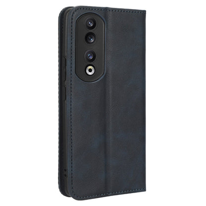 For Honor 90 Pro Wallet Anti-fall Retro Stand Mobile Phone Cover PU Leather Magnetic Case