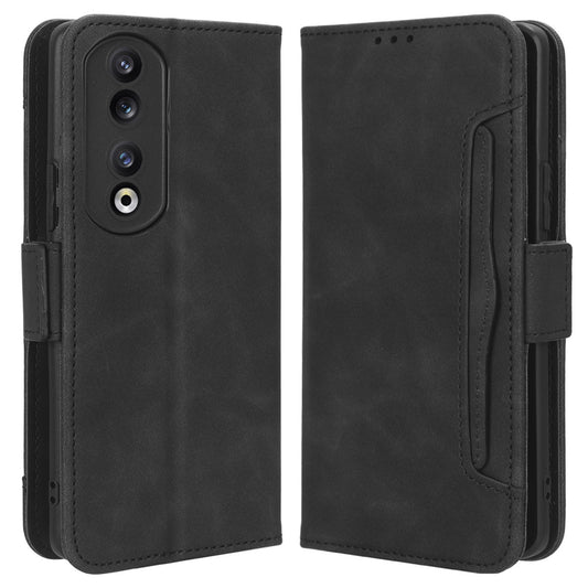 For Honor 90 Pro PU Leather Wallet Multiple Card Slots Drop-proof Case Stand Phone Cover