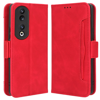 For Honor 90 Pro PU Leather Wallet Multiple Card Slots Drop-proof Case Stand Phone Cover