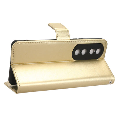 PU Leather Phone Case for Honor 90 Pro , Crazy Horse Texture Shell Flip Stand Cover Wallet