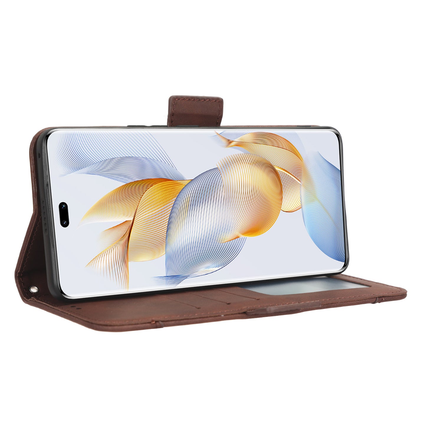 Cell Phone Cover for Honor 90 , Multiple Card Slots Stand PU Leather Wallet Phone Case