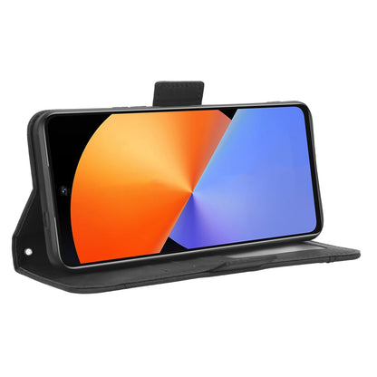 For Infinix Note 30i 4G Foldable Stand Case PU Leather Wallet Multiple Card Slots Anti-Dust Flip Phone Cover