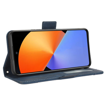 For Infinix Note 30i 4G Foldable Stand Case PU Leather Wallet Multiple Card Slots Anti-Dust Flip Phone Cover