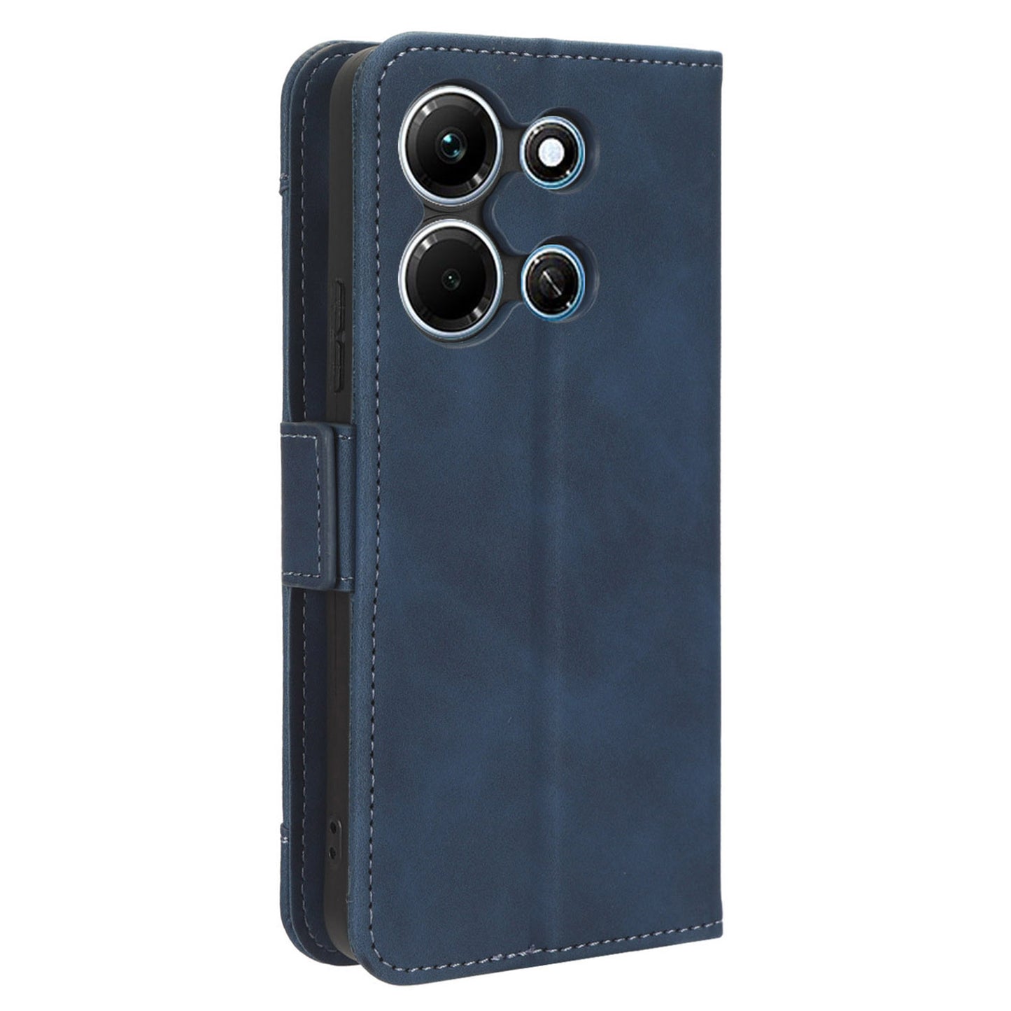 For Infinix Note 30i 4G Foldable Stand Case PU Leather Wallet Multiple Card Slots Anti-Dust Flip Phone Cover