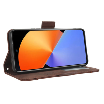 For Infinix Note 30i 4G Foldable Stand Case PU Leather Wallet Multiple Card Slots Anti-Dust Flip Phone Cover
