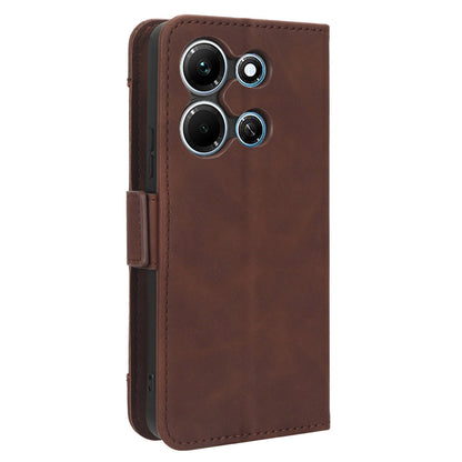 For Infinix Note 30i 4G Foldable Stand Case PU Leather Wallet Multiple Card Slots Anti-Dust Flip Phone Cover