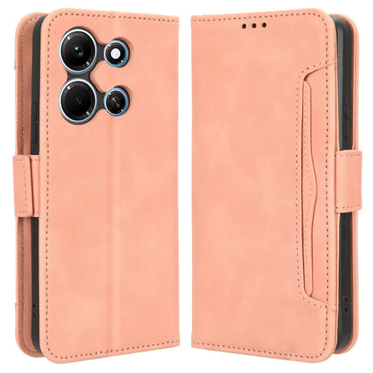 For Infinix Note 30i 4G Foldable Stand Case PU Leather Wallet Multiple Card Slots Anti-Dust Flip Phone Cover
