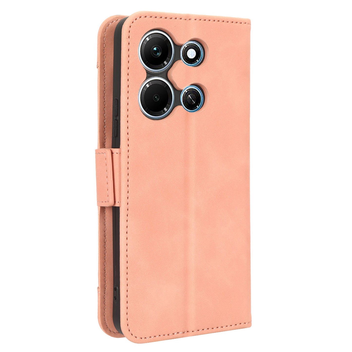For Infinix Note 30i 4G Foldable Stand Case PU Leather Wallet Multiple Card Slots Anti-Dust Flip Phone Cover