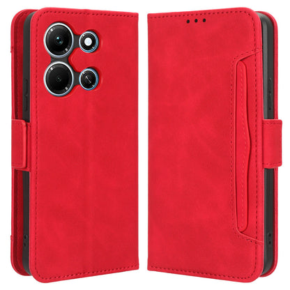 For Infinix Note 30i 4G Foldable Stand Case PU Leather Wallet Multiple Card Slots Anti-Dust Flip Phone Cover