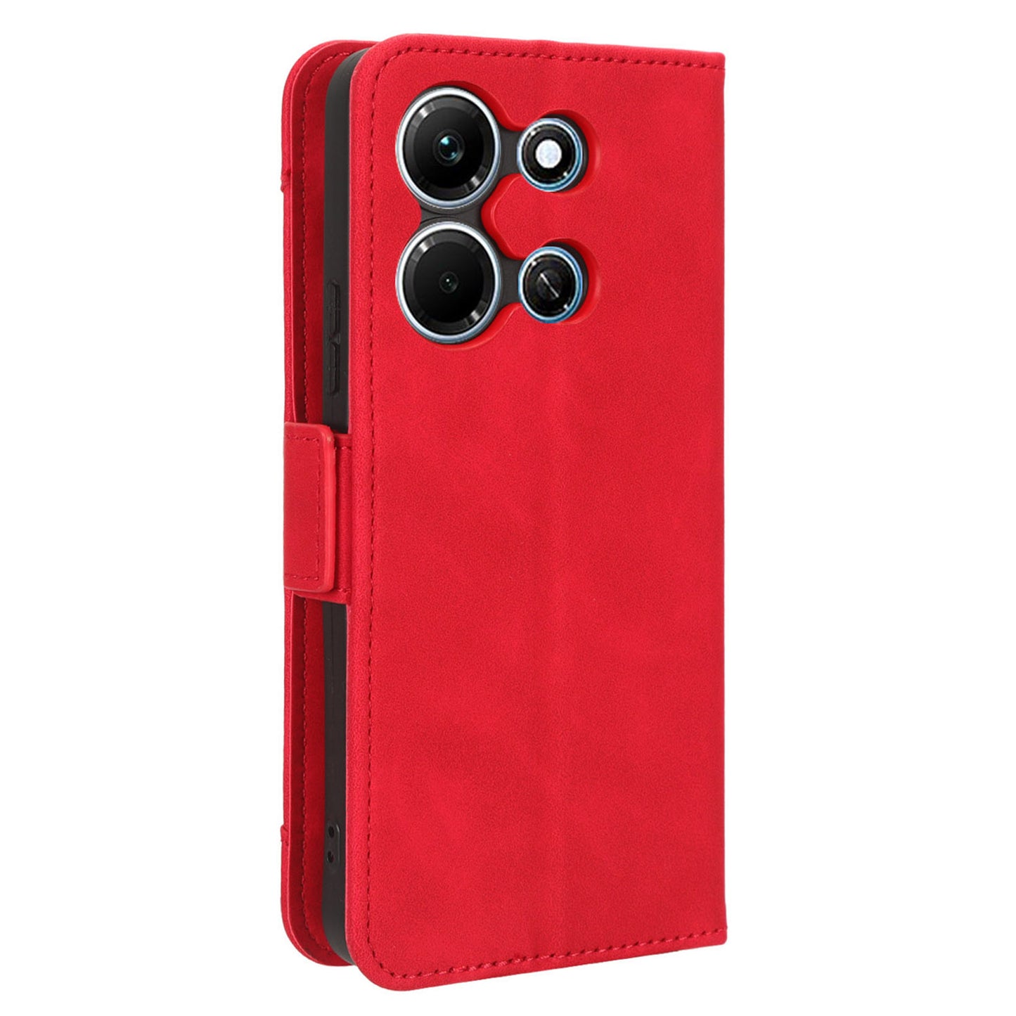 For Infinix Note 30i 4G Foldable Stand Case PU Leather Wallet Multiple Card Slots Anti-Dust Flip Phone Cover