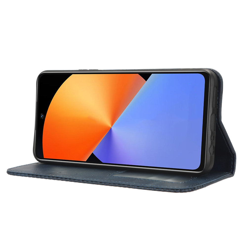For Infinix Note 30i 4G Anti-Scratch Phone Cover Magnetic PU Leather Retro Stand Wallet Phone Case