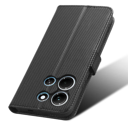 For Infinix Note 30i 4G Shockproof Phone Case Stand Wallet Diamond Texture Phone Shell PU Leather Cover