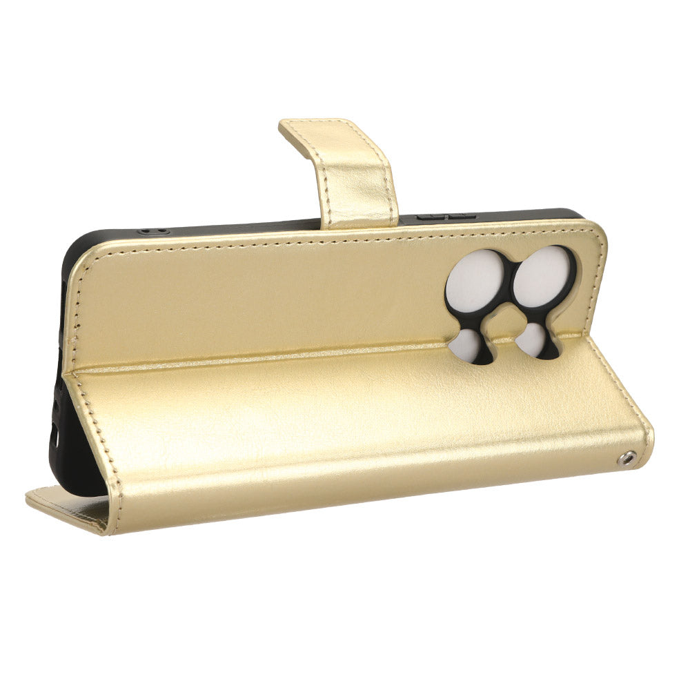 For Infinix Note 30i 4G Anti-Dust Phone Cover Wallet Crazy Horse Texture Stand PU Leather Flip Case Shell