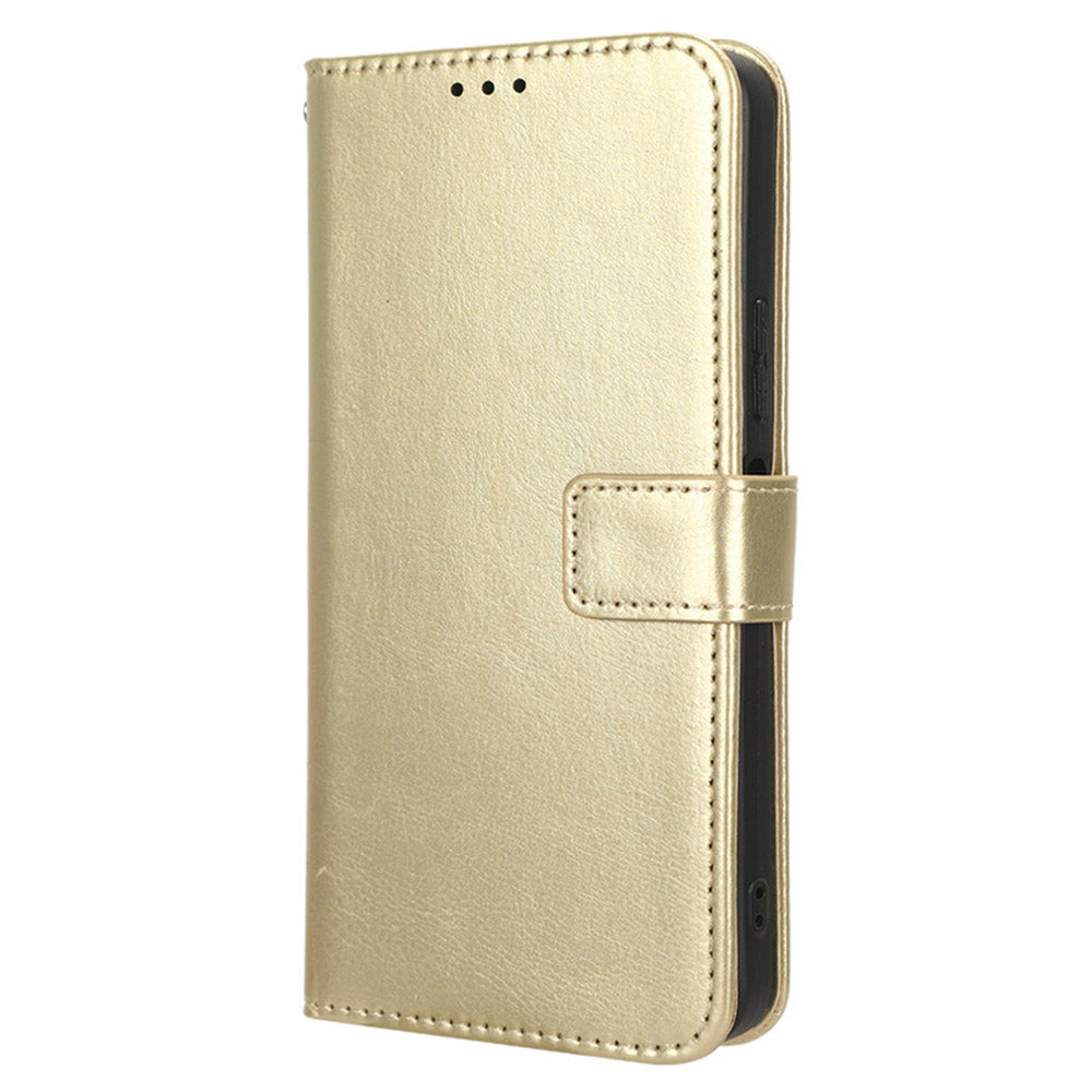 For Infinix Note 30i 4G Anti-Dust Phone Cover Wallet Crazy Horse Texture Stand PU Leather Flip Case Shell