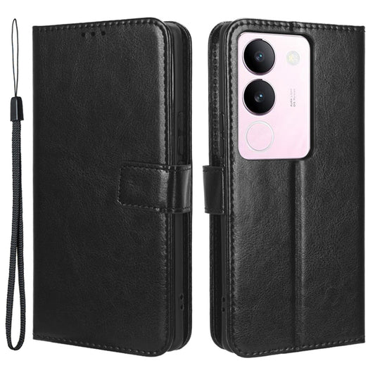 For vivo V29 5G / S17 5G / S17 Pro 5G / S17t 5G Magnetic Closure Wallet Phone Case Crazy Horse Texture Leather Stand Flip Cover