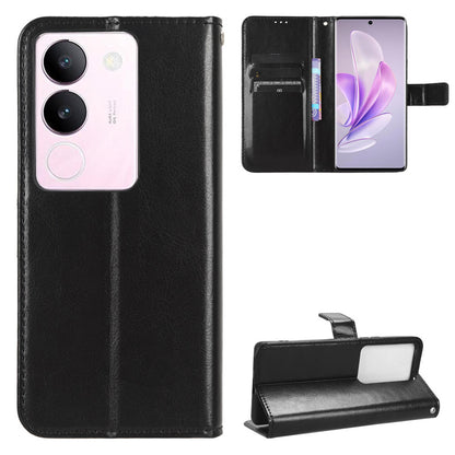 For vivo V29 5G / S17 5G / S17 Pro 5G / S17t 5G Magnetic Closure Wallet Phone Case Crazy Horse Texture Leather Stand Flip Cover