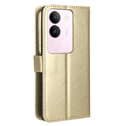 For vivo V29 5G / S17 5G / S17 Pro 5G / S17t 5G Magnetic Closure Wallet Phone Case Crazy Horse Texture Leather Stand Flip Cover