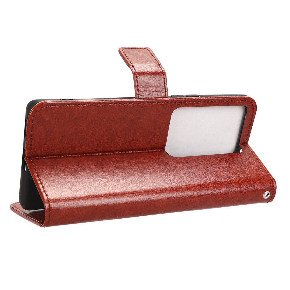 For vivo V29 5G / S17 5G / S17 Pro 5G / S17t 5G Magnetic Closure Wallet Phone Case Crazy Horse Texture Leather Stand Flip Cover