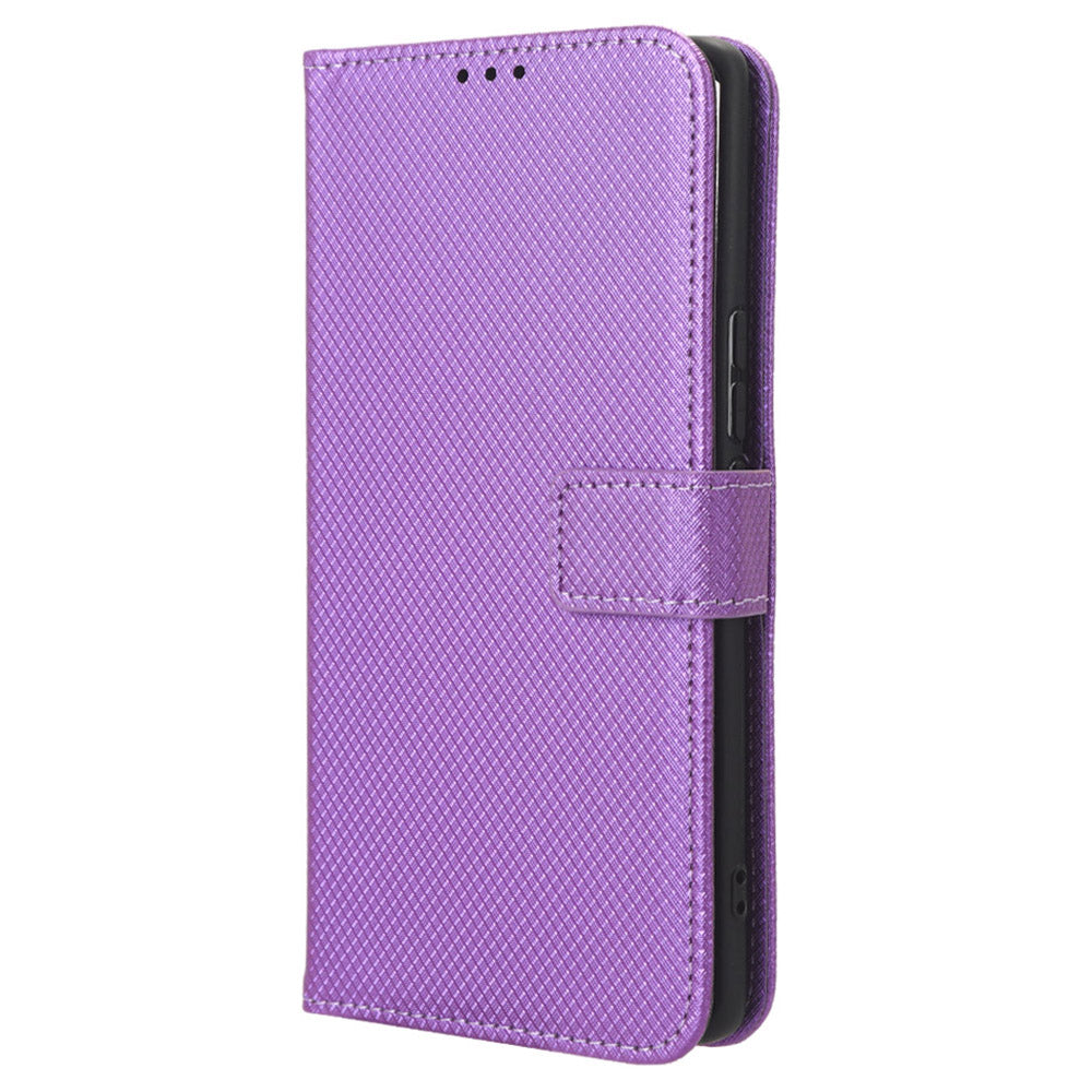 For vivo V29 5G / S17 5G / S17 Pro 5G / S17t 5G PU Leather Phone Case Stand Wallet Anti-Dust Phone Shell Diamond Texture Cover
