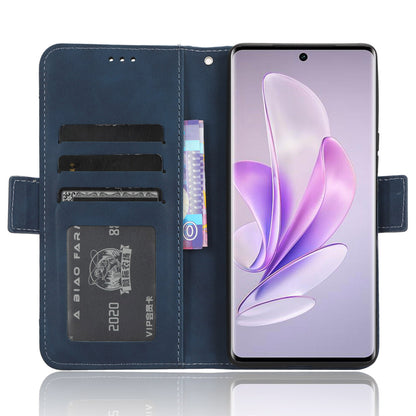 For vivo V29 5G / S17 5G / S17 Pro 5G / S17t 5G Multiple Card Slots PU Leather Phone Cover Foldable Stand Case Wallet Phone Shell