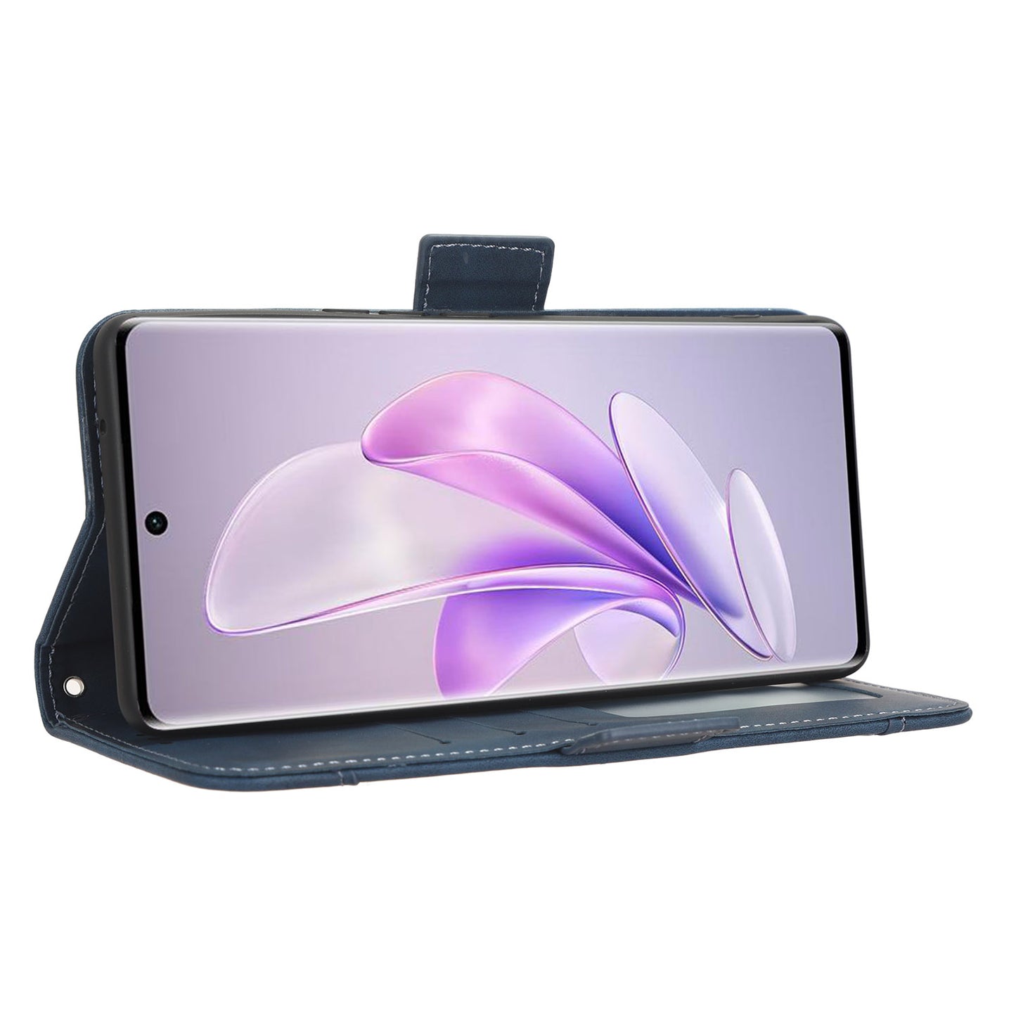 For vivo V29 5G / S17 5G / S17 Pro 5G / S17t 5G Multiple Card Slots PU Leather Phone Cover Foldable Stand Case Wallet Phone Shell