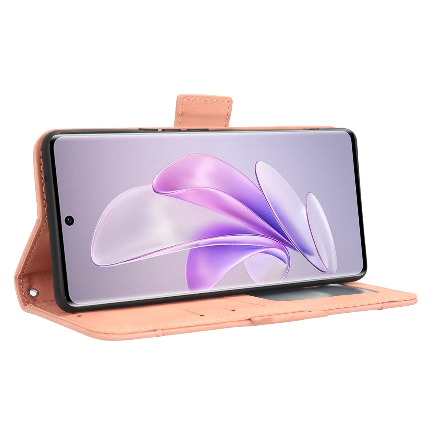 For vivo V29 5G / S17 5G / S17 Pro 5G / S17t 5G Multiple Card Slots PU Leather Phone Cover Foldable Stand Case Wallet Phone Shell