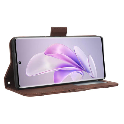 For vivo V29 5G / S17 5G / S17 Pro 5G / S17t 5G Multiple Card Slots PU Leather Phone Cover Foldable Stand Case Wallet Phone Shell