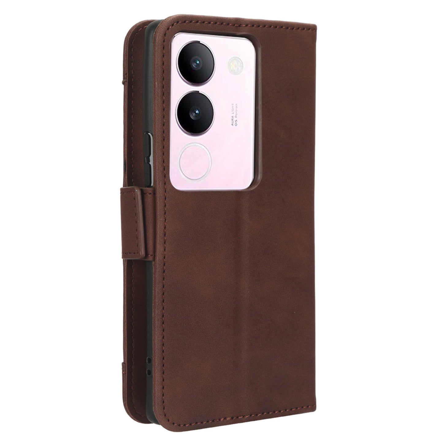 For vivo V29 5G / S17 5G / S17 Pro 5G / S17t 5G Multiple Card Slots PU Leather Phone Cover Foldable Stand Case Wallet Phone Shell
