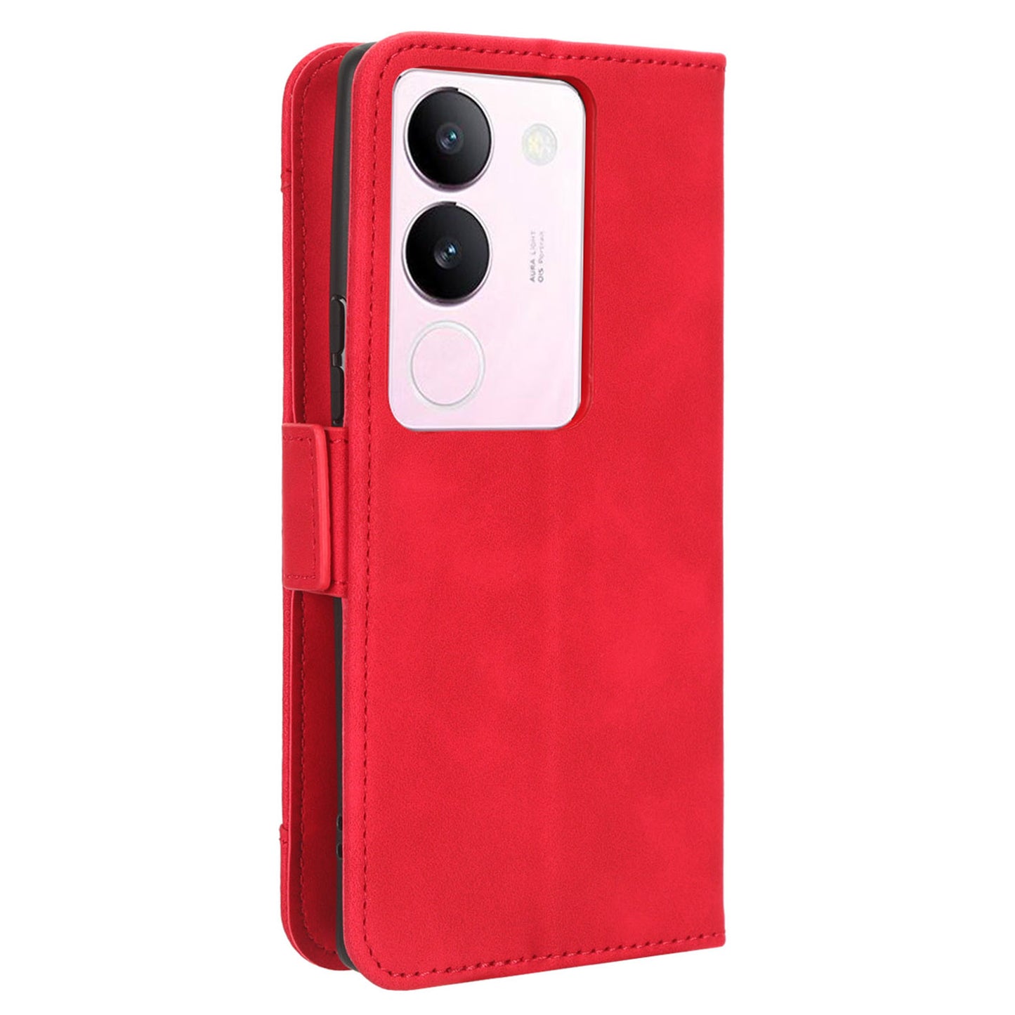 For vivo V29 5G / S17 5G / S17 Pro 5G / S17t 5G Multiple Card Slots PU Leather Phone Cover Foldable Stand Case Wallet Phone Shell