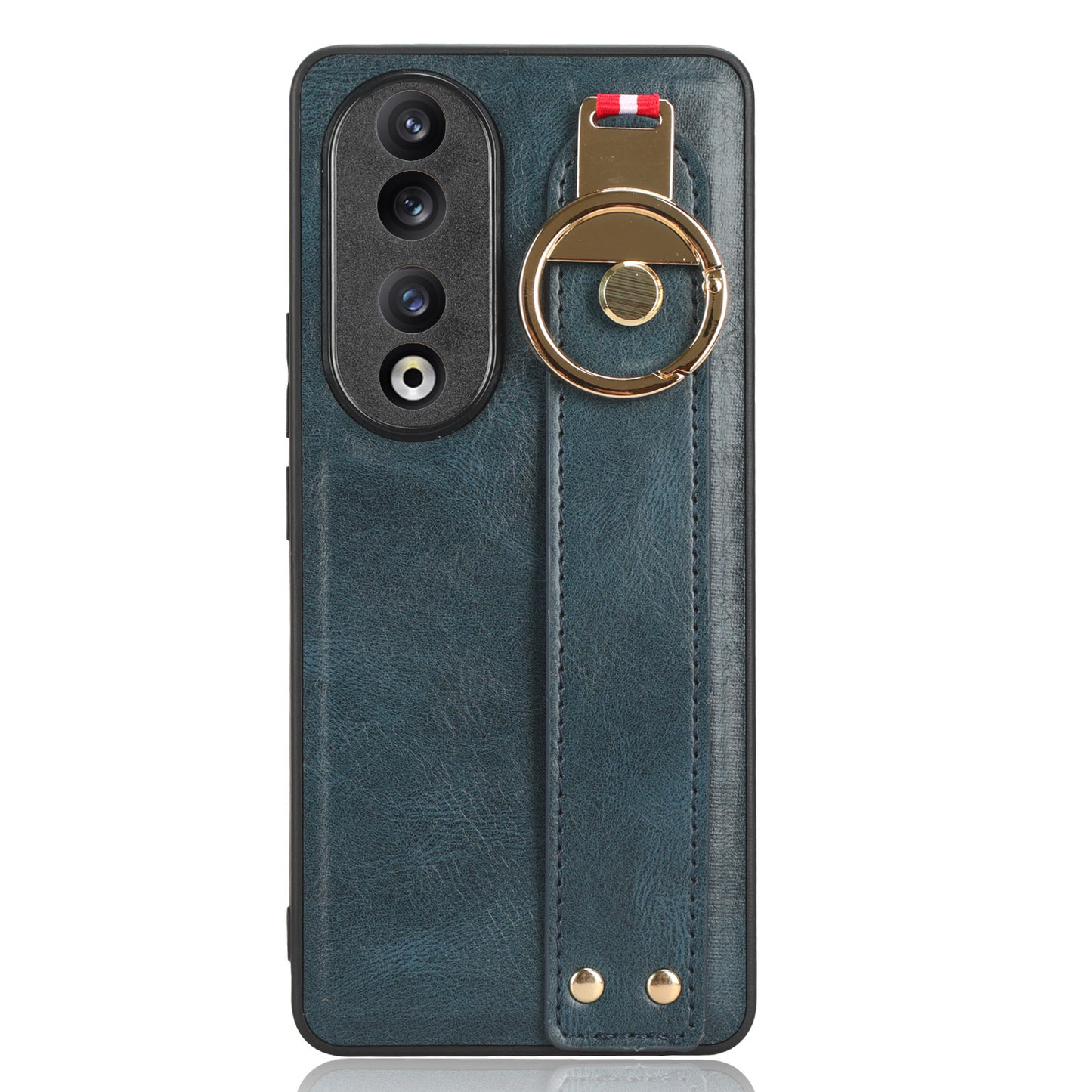 For Honor 90 Wristband Kickstand Phone Case PU Leather+PC+TPU Cover with Bottle Opener