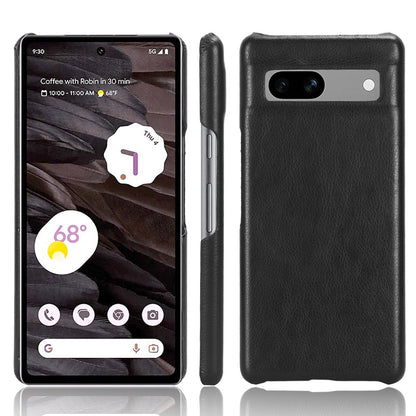 For Google Pixel 7a PU Leather+PC Protective Cover Litchi Texture Phone Case