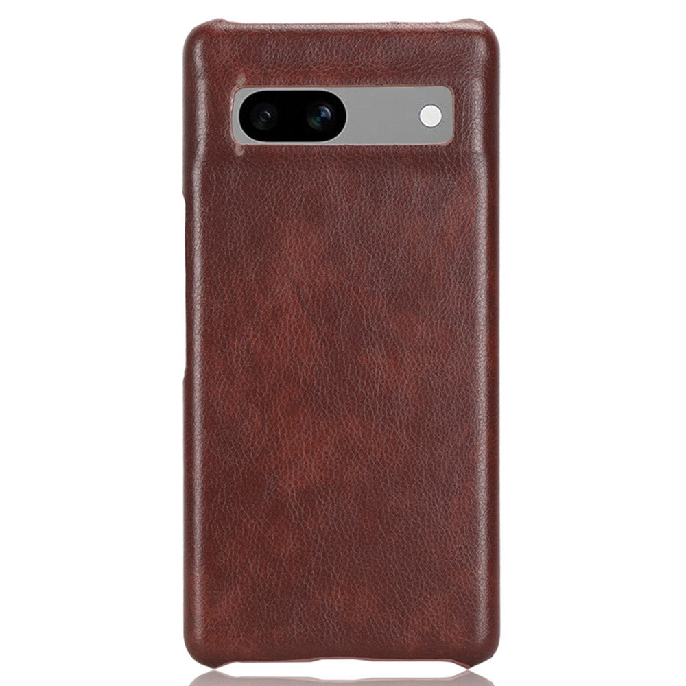 For Google Pixel 7a PU Leather+PC Protective Cover Litchi Texture Phone Case