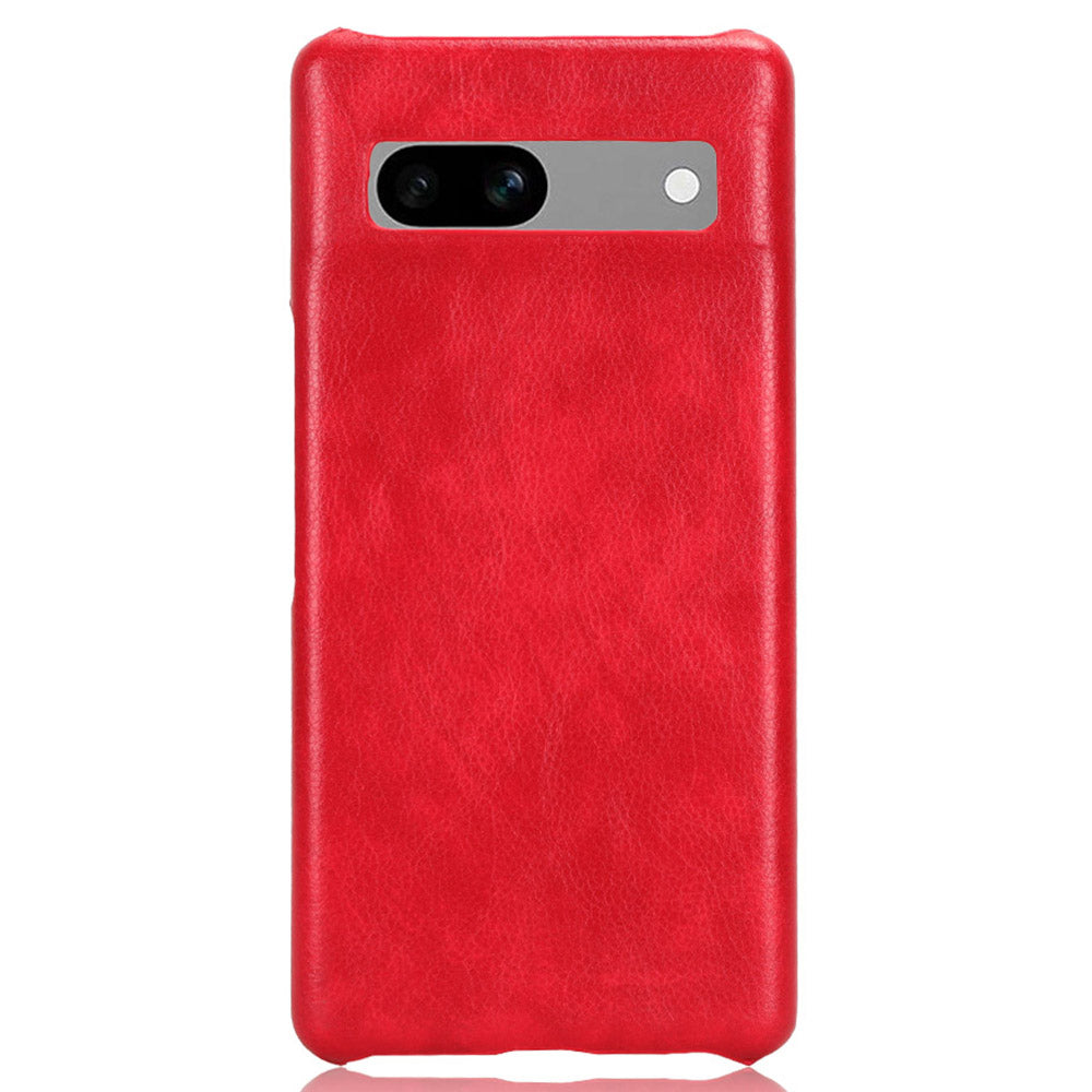 For Google Pixel 7a PU Leather+PC Protective Cover Litchi Texture Phone Case