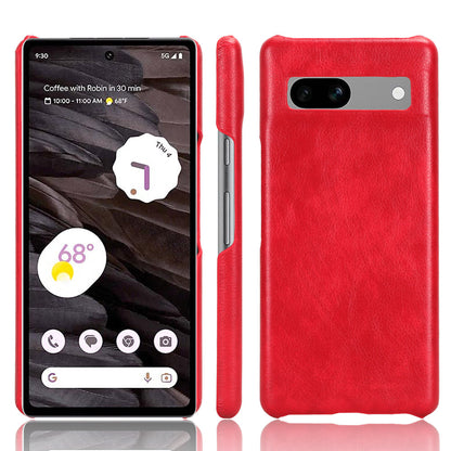 For Google Pixel 7a PU Leather+PC Protective Cover Litchi Texture Phone Case