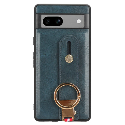 For Google Pixel 7a PU Leather+PC+TPU Phone Case Bottle Opener Wristband Kickstand Cover